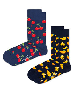 Happy Socks With Print Cherry Bananas 2-Pack