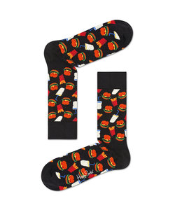 Happy Socks Unisex Socks with Print Hamburger Sock