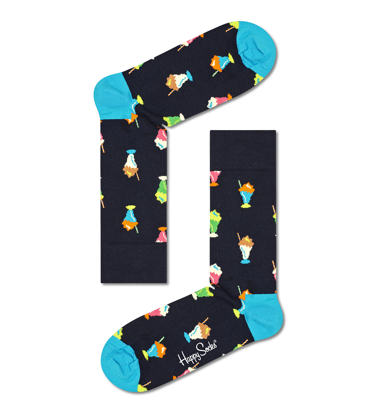 Happy Socks Happy Socks Sokken met Print Milkshake Sock
