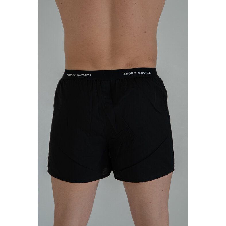 Happy Shorts Happy Shorts 3-Pack Wide Boxer Shorts Men's Black Pelican Print Blue
