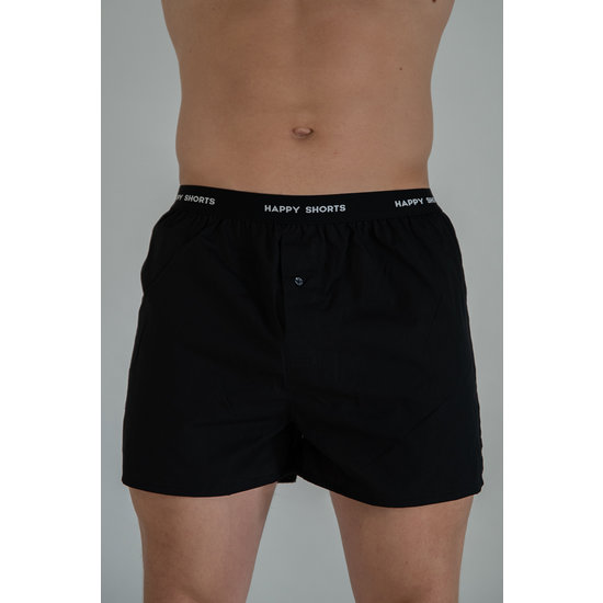 Happy Shorts Happy Shorts 3-Pack Wide Boxer Shorts Men's Black Pelican Print Blue