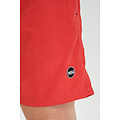 Happy Shorts Happy Shorts Mens Swim Shorts Double Waistband Solid Red