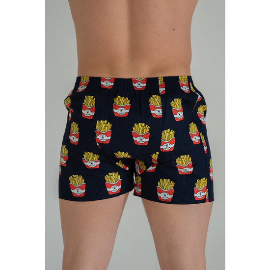 Happy Shorts Happy Shorts Wijde Boxershort Met Print Friet