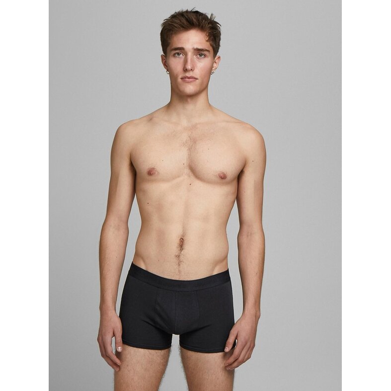 Jack & Jones Jack & Jones Black Boxer Shorts With Black Waistband Men Trunks JACSIMPLY 7-Pack