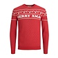 Jack & Jones Jack & Jones Christmas Sweater Men JORXMAS Red