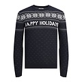 Jack & Jones Jack & Jones Christmas Sweater Men JORXMAS Navy Blue Knitted Pullover