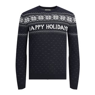 Jack & Jones Kersttrui Heren JORXMAS Blauw