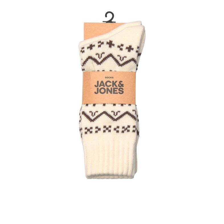 Jack & Jones Jack & Jones Wool Men Winter Socks JACPATTERN White 2-Pack