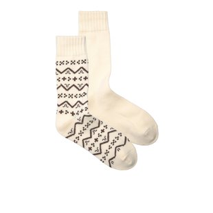 Jack & Jones Wool Men Winter Socks JACPATTERN White 2-Pack