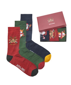 Jack & Jones Christmas Socks Men Giftbox 3-pack JACAFRAZ
