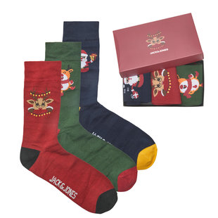 Jack & Jones Christmas Socks Men Giftbox 3-pack JACAFRAZ