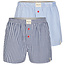 Phil & Co Phil & Co 2-Pack Wide Boxer Shorts Men PH-159 Checkered + Striped