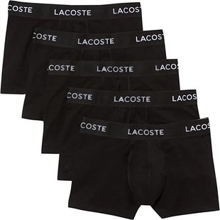 Lacoste Casual Boxer Shorts Men Multipack Solid Black 5-Pack