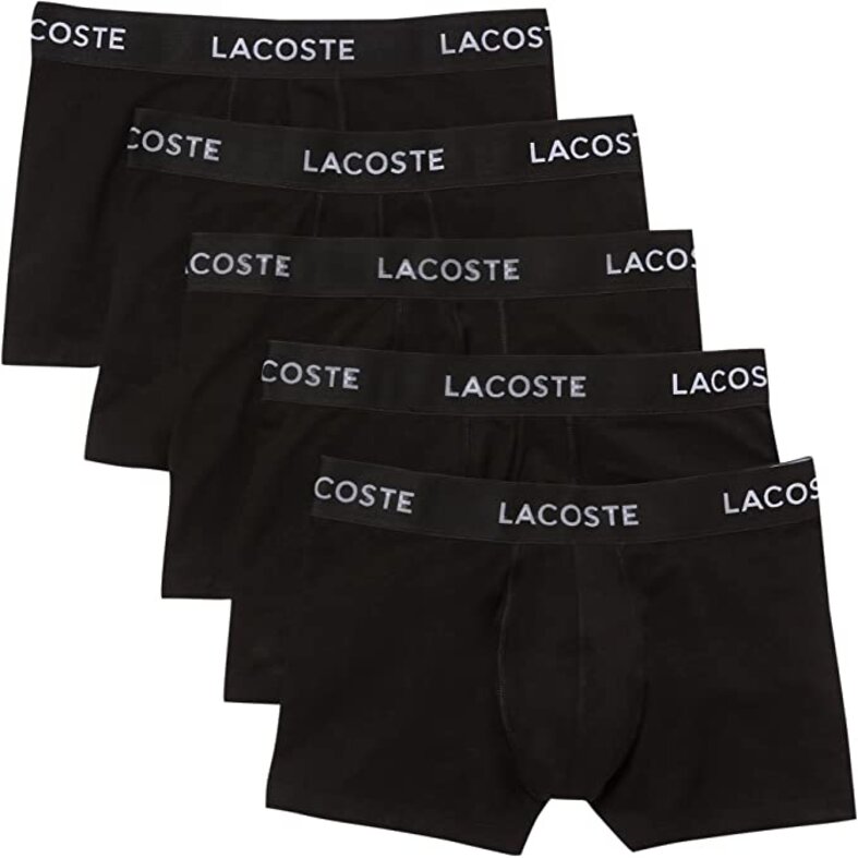 Lacoste Lacoste Casual Boxer Shorts Men Multipack Solid Black 5-Pack 5H5203