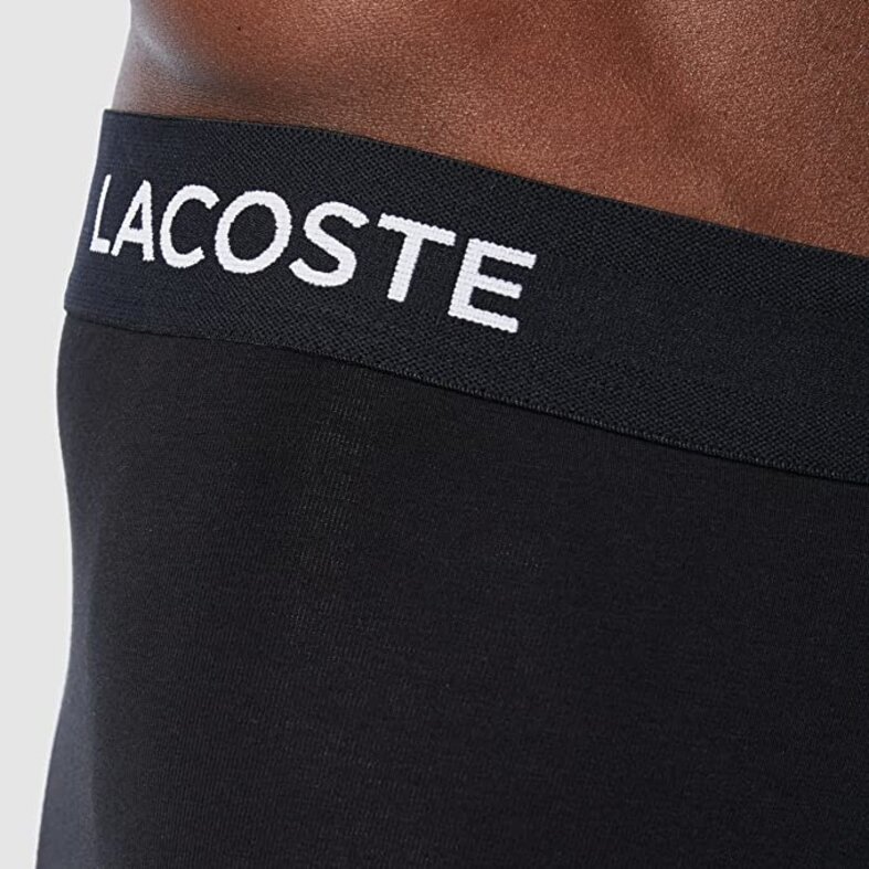 Lacoste Lacoste Casual Boxershorts Heren Multipack Effen Zwart 5-Pack 5H5203