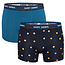 Happy Shorts Happy Shorts 2-Pack Boxershorts Met Print Heren Grapefruit