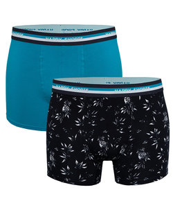 Happy Shorts 2-Pack Boxershorts Met Print Heren Hawaii