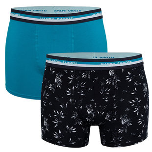 Happy Shorts 2-Pack Boxershorts Met Print Heren Hawaii