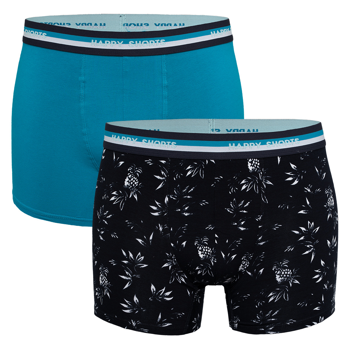 Happy Shorts 2-Pack Boxershorts Met Print Heren Hawaii - Maat L