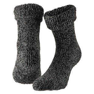 Apollo Home Socks With Anti Slip Black