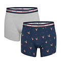 Happy Shorts Happy Shorts 2-Pack Christmas Boxer Shorts Men Reindeer