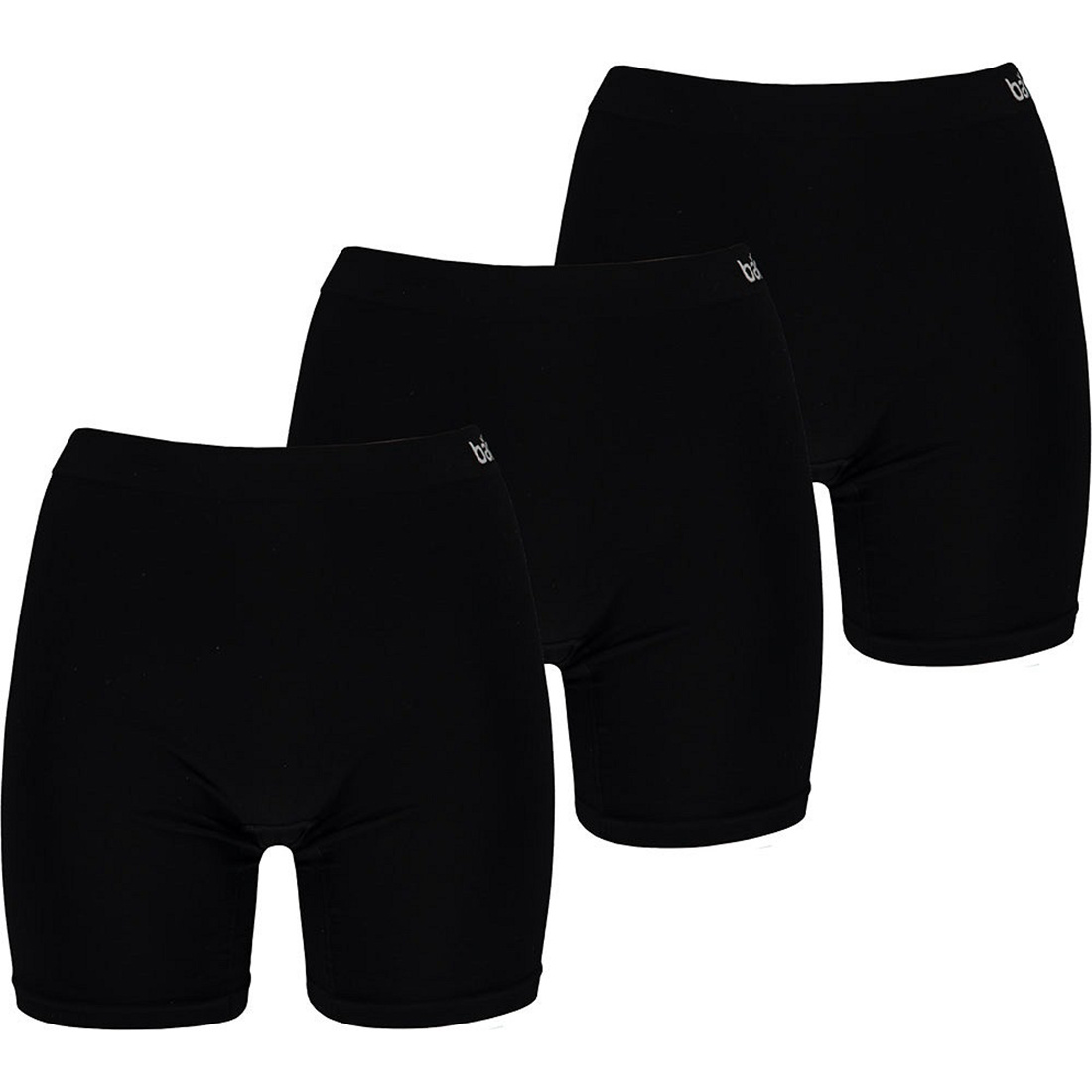 Apollo Seamless Long Short Bamboo Underwear Black 3-Pack