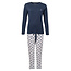 By Louise By Louise Essential Women's Pajama Set Long Cotton Blue Dots