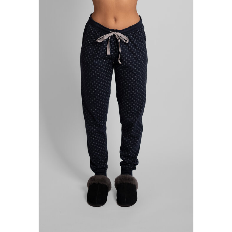 By Louise By Louise Essential Dames Pyjama Set Lang Katoen Grijs