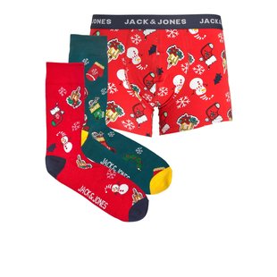 Jack & Jones Junior Kerst Boxershorts Jongens JACTOM XMAS Giftbox