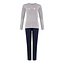 Happy Shorts Happy Shorts Dames Kerst Pyjama Shirt + Broek Grijs / Zuurstok