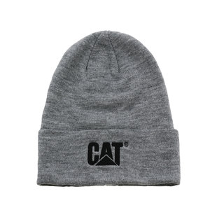 CAT Muts Trademark Cuff Beanie Grijs