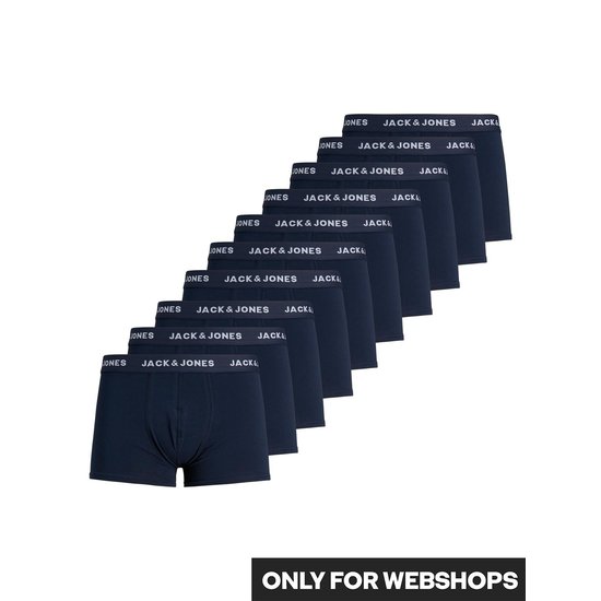 Jack & Jones Jack & Jones Effen Blauwe Boxershorts Heren Mega Multipack JACSOLID 10-Pack