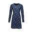 Happy Shorts Happy Shorts Dames Kerst Pyjama Nachthemd Blauw