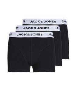 Jack & Jones Junior Black Boxer Shorts Boys JACBASIC 3-Pack Black