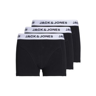 Jack & Jones Junior Zwarte Boxershorts Jongens JACBASIC 3-Pack Zwart