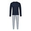 Phil & Co Phil & Co Long Men's Winter Pajama Set Cotton Blue