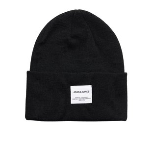 Jack & Jones Heren Muts  JACLONG Knit Beanie Zwart