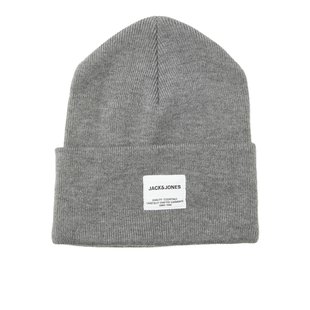 Jack & Jones Heren Muts  JACLONG Knit Beanie Grijs