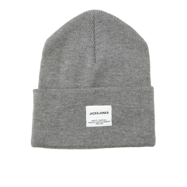 Jack & Jones Jack & Jones Heren Muts  JACLONG Knit Beanie Grijs