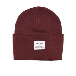 Jack & Jones Heren Muts  JACLONG Knit Beanie Rood