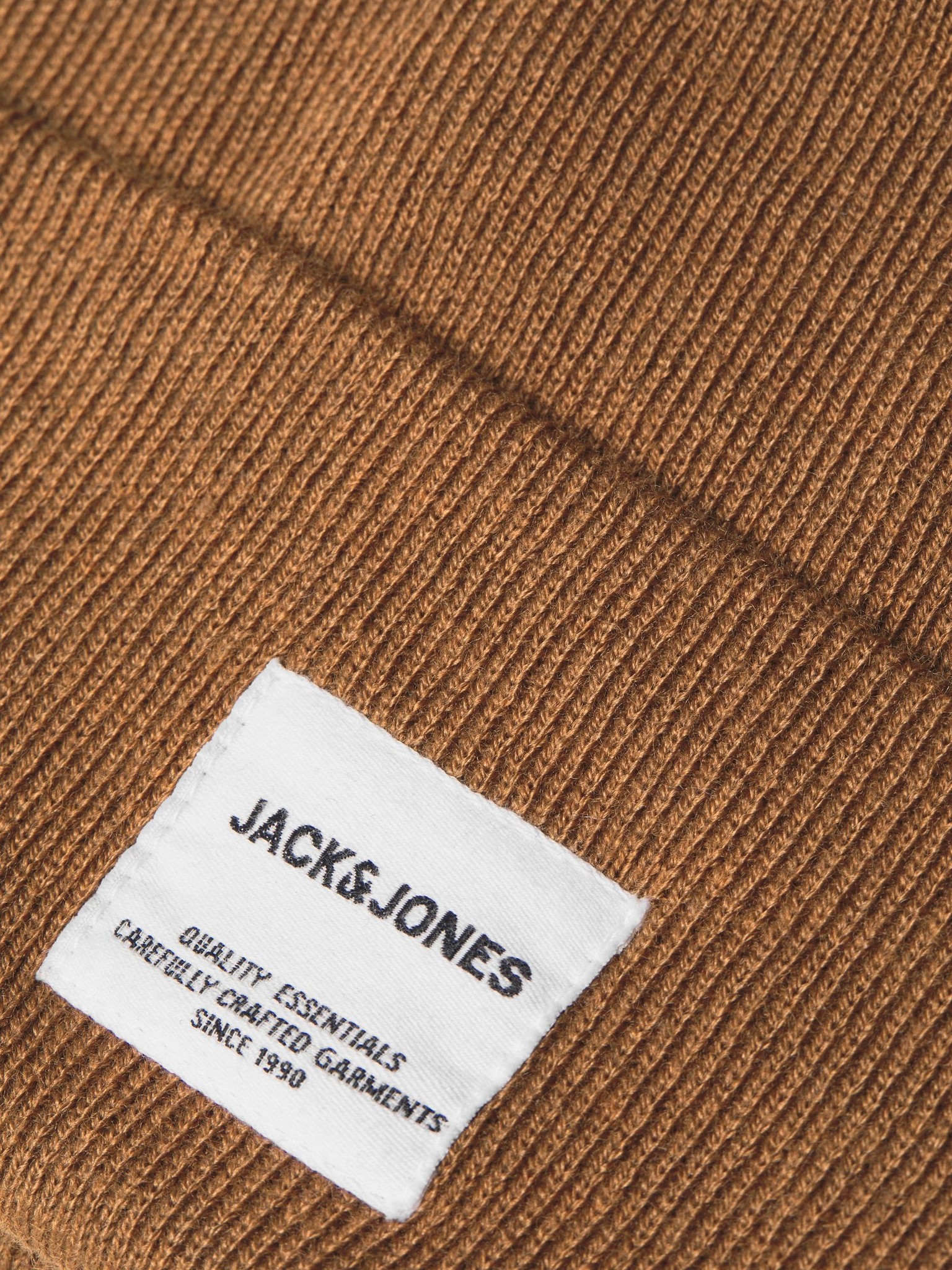 Jack & Jones Men's Hat JACLONG Knit Beanie Brown