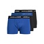 Jack & Jones Jack & Jones Boxershorts Heren Microfiber Trunks Blauw / Zwart 3-Pack