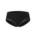 Cotonella Cotonella Dames Slip Met Kant Midi Zwart 3-Pack