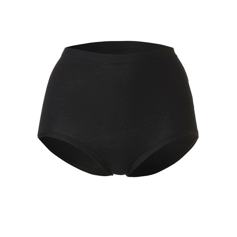 Cotonella Cotonella Dames Tailleslip Maxi Zwart 2-stuks