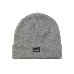 Jack & Jones Men's Hat JACDNA Beanie Grey Melange