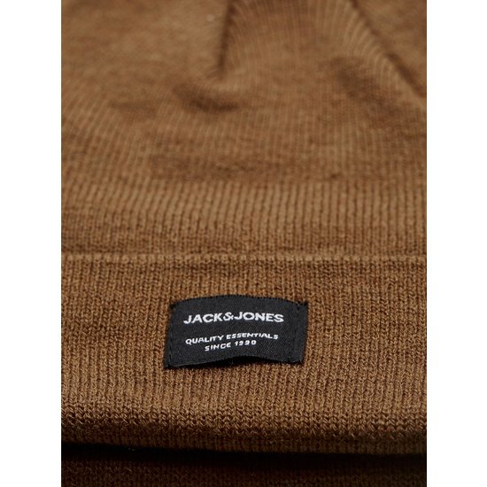 Jack & Jones Jack & Jones Men's Hat JACDNA Beanie Rubber Brown