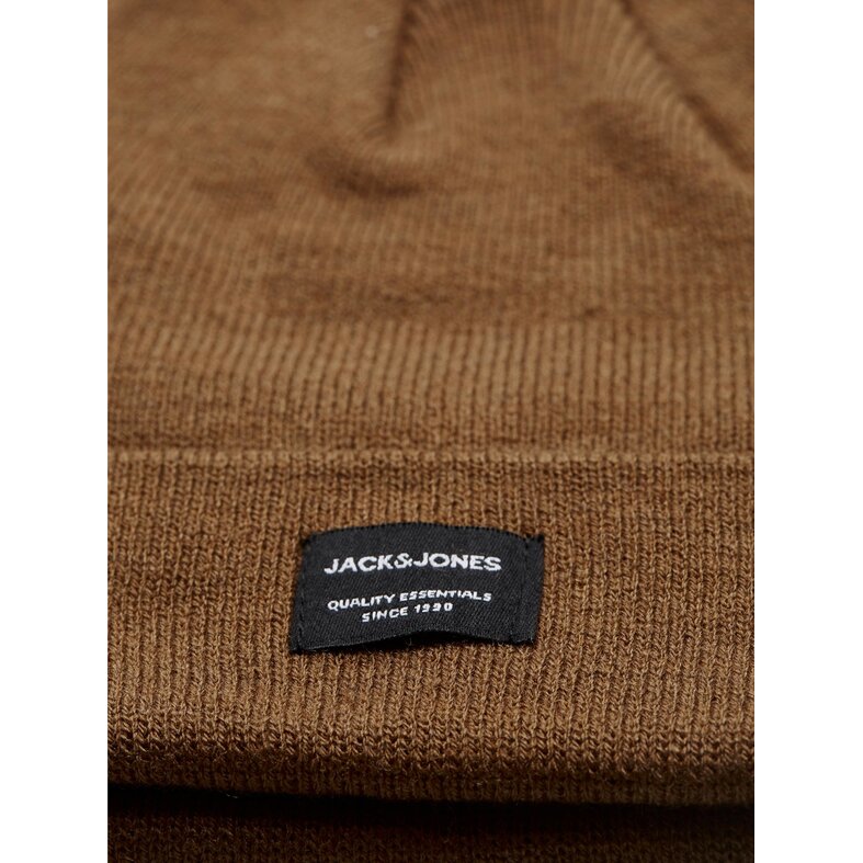 Jack & Jones Jack & Jones Men's Hat JACDNA Beanie Rubber Brown