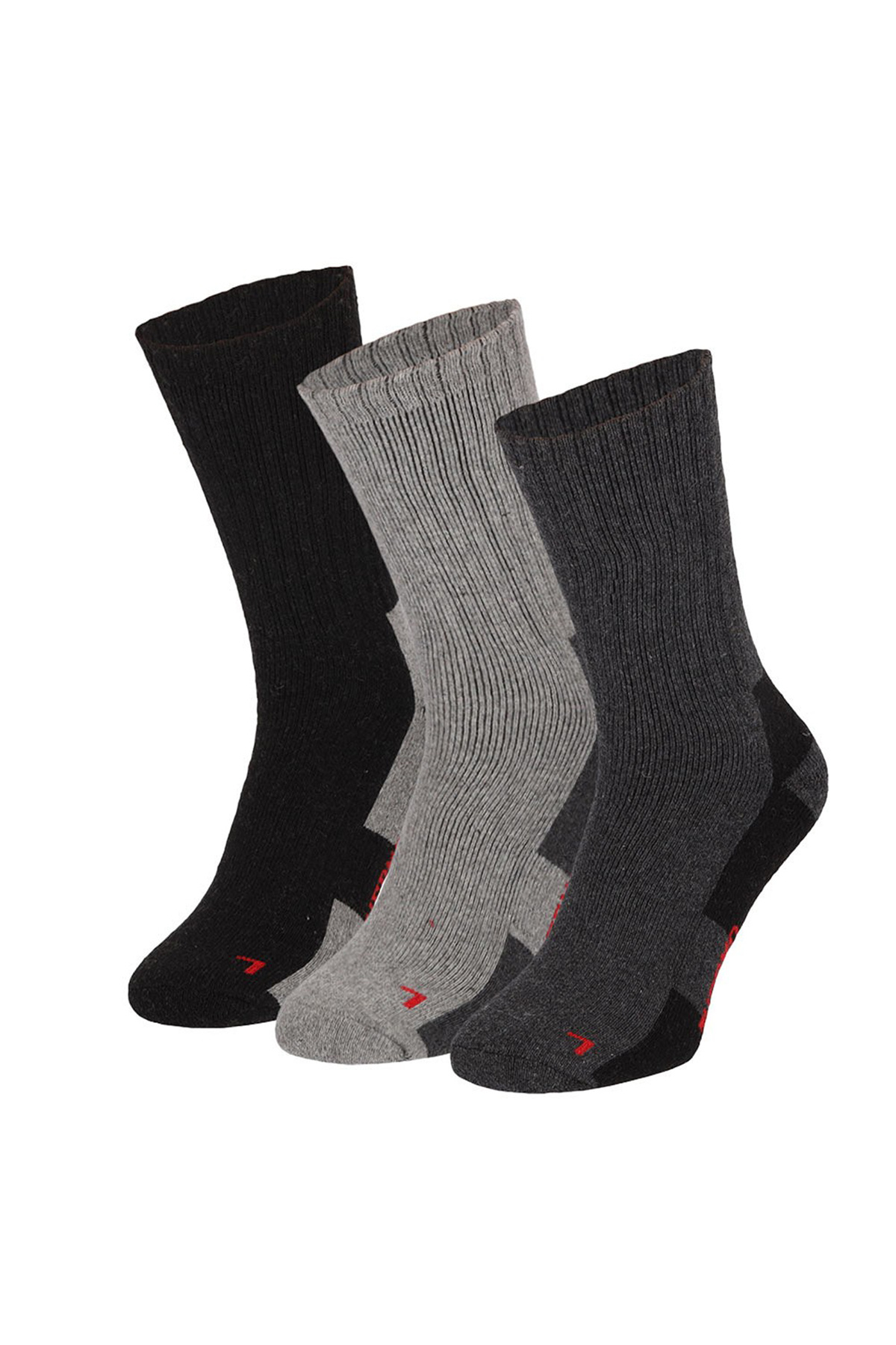 Apollo Thermo Socks Gray Unisex 3-Pack | Underwear District
