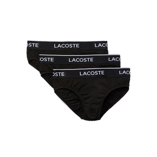 Lacoste Black Mens Briefs Casual Briefs Black 3-Pack