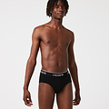 Lacoste Lacoste Black Mens Casual Briefs Black 3-Pack